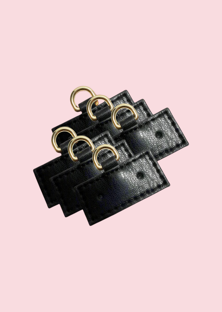 PurseN - Black Earring Stays [Set of 6]