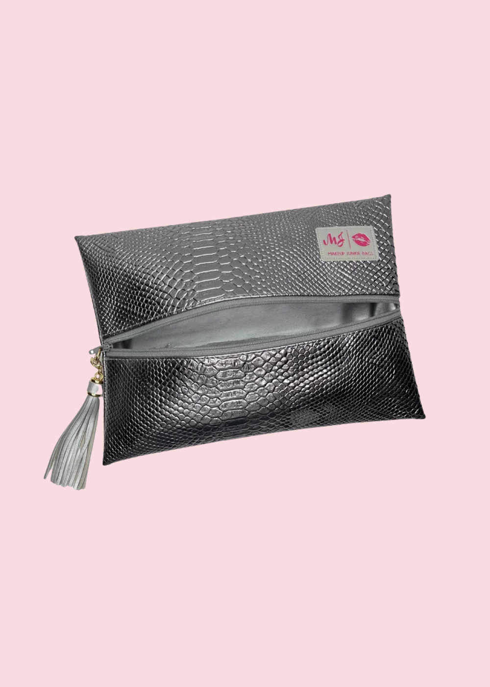 Makeup Junkie Bags - Platinum Python Travel Bags [Pre-Order]