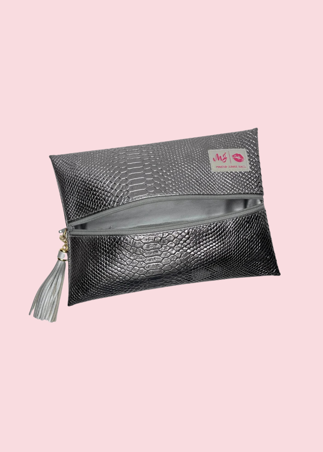Makeup Junkie Bags - Platinum Python Travel Bags [Pre-Order]