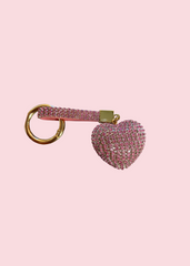 All That Glitterz - Bling Pink Heart Keychain