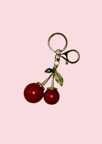 All That Glitterz - Large Red Cherry Bag Charm