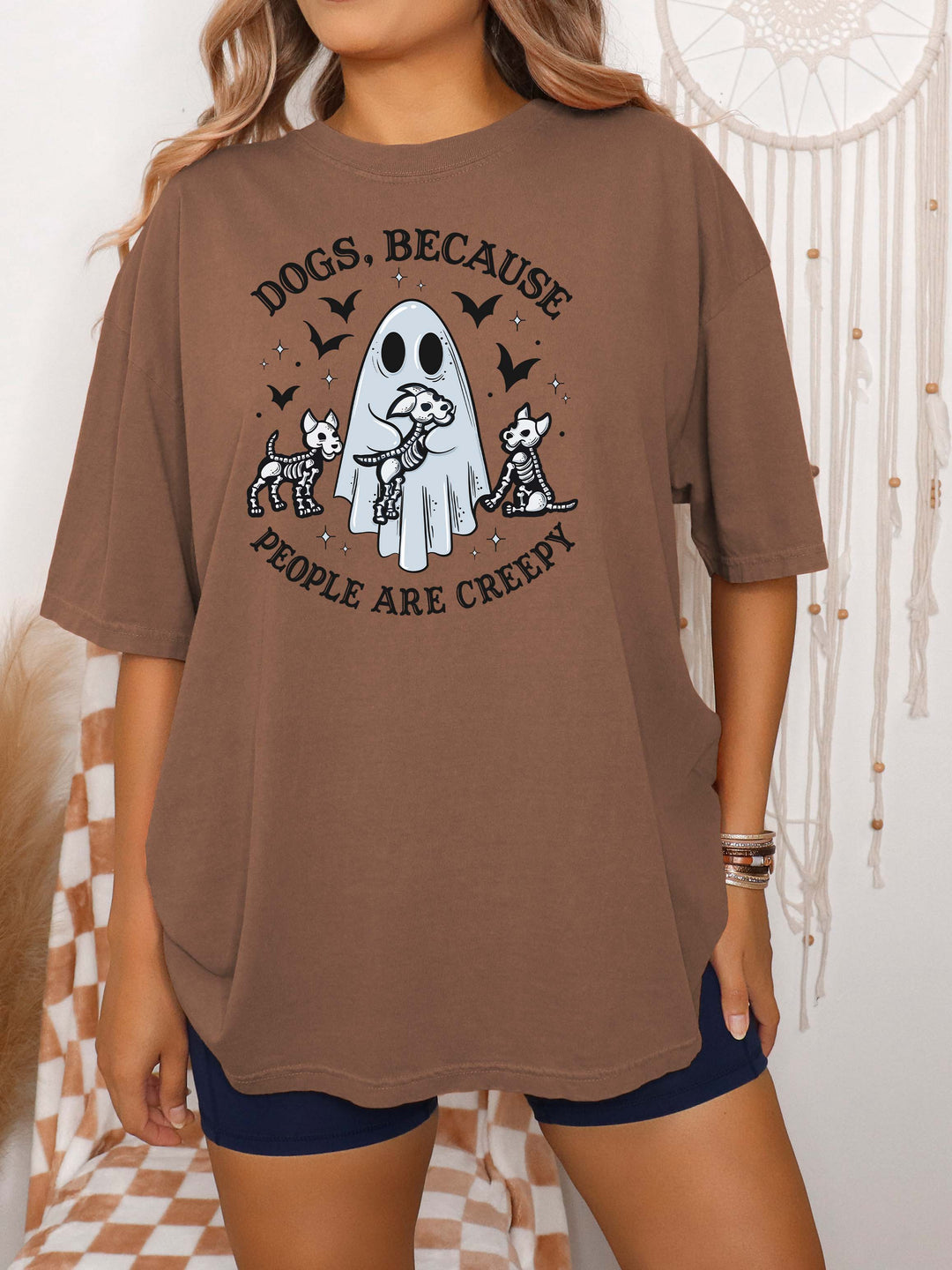 Glamfox  - Dogs Because People are Creepy Graphic Tee