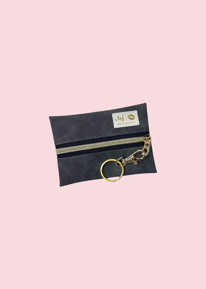 Makeup Junkie Bags - Suede Soul Graphite Luxe Travel Bags [Pre-Order]