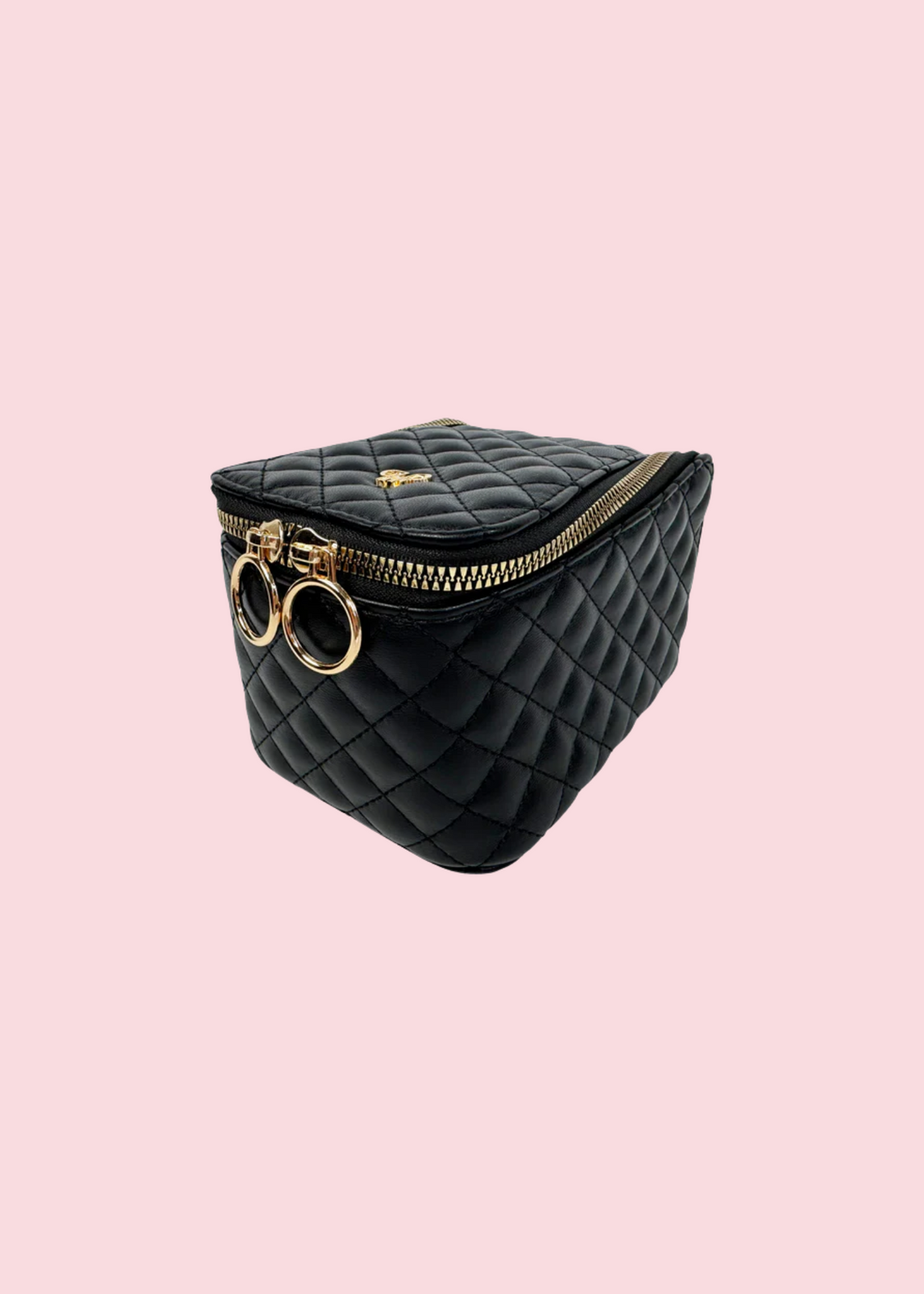 PurseN - Black Quilted Train Jewelry Case