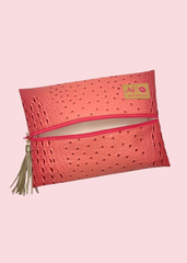 Makeup Junkie Bags - Dune Coral Flat Lay [Pre-Order]