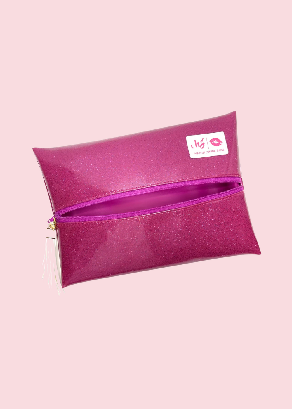 Makeup Junkie Bags - Glitter Orchid Flat Lay [Pre-Order]