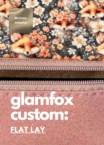 Makeup Junkie Bags - Glam Foxy Glitter Ballerina Flat Lay [Pre-Order] - Ships September