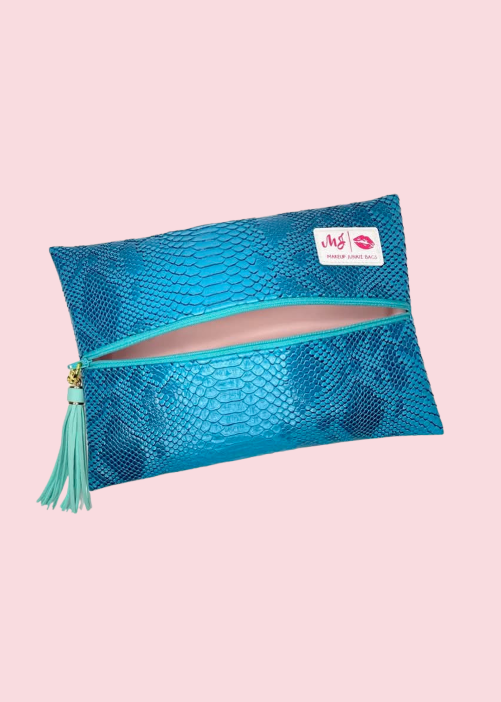 Makeup Junkie Bags - Turquoise Copperazzi Travel Bags [Pre-Order]