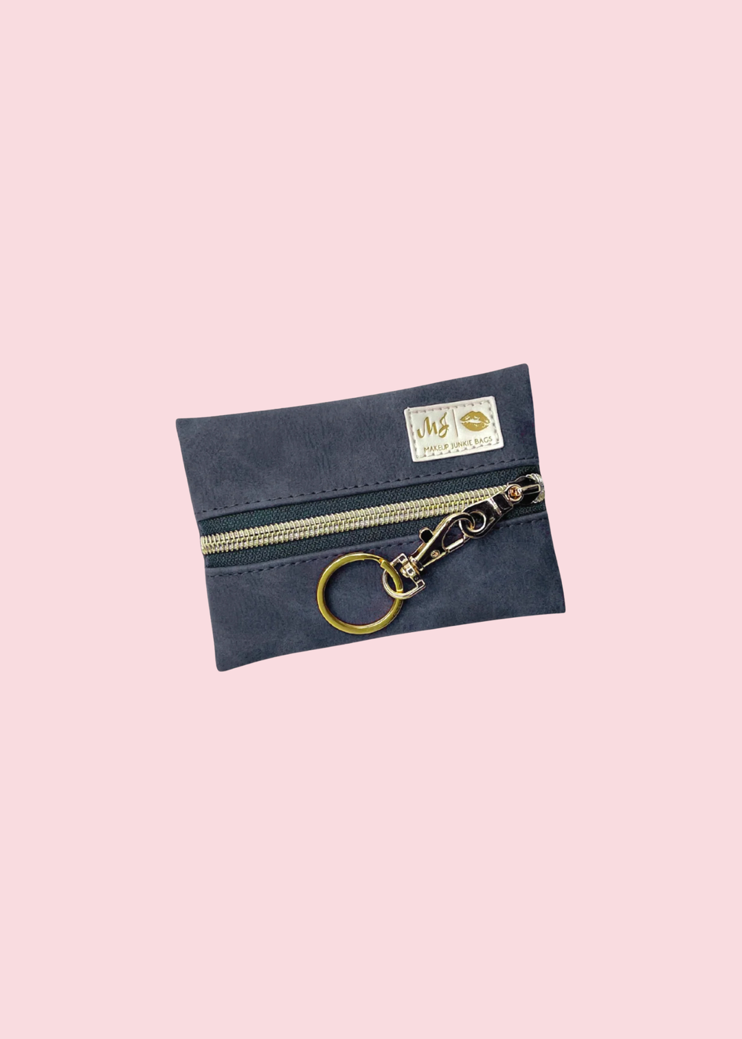 Makeup Junkie Bags - Suede Soul Sapphire Luxe Travel Bags [Pre-Order]