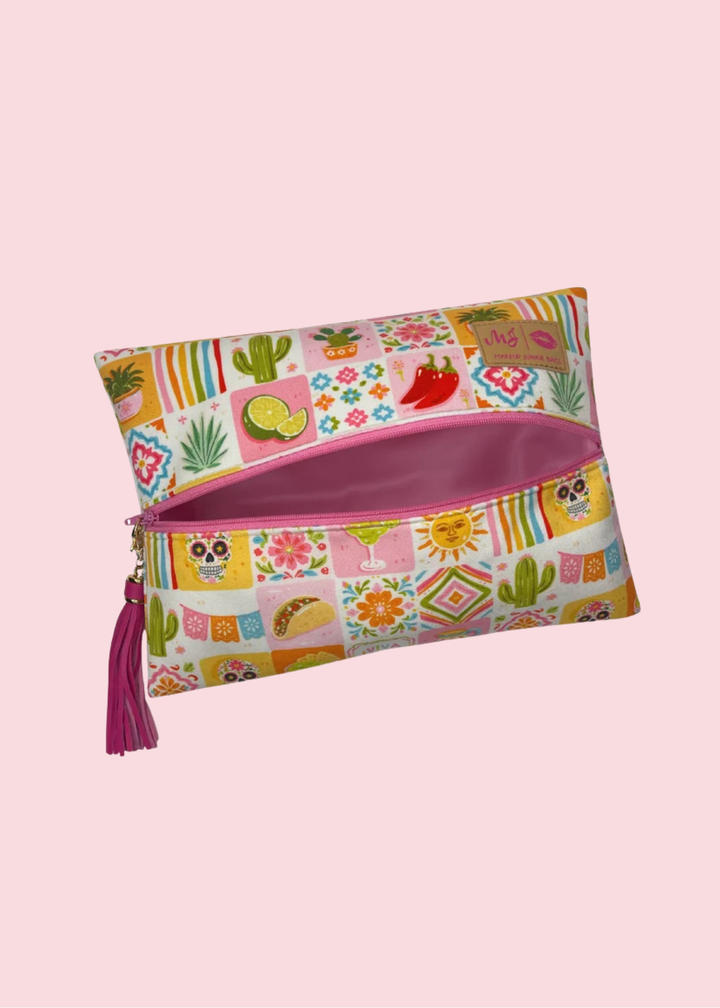 Makeup Junkie Bags - Senorita Sunrise Travel Bags ]Pre-Order]