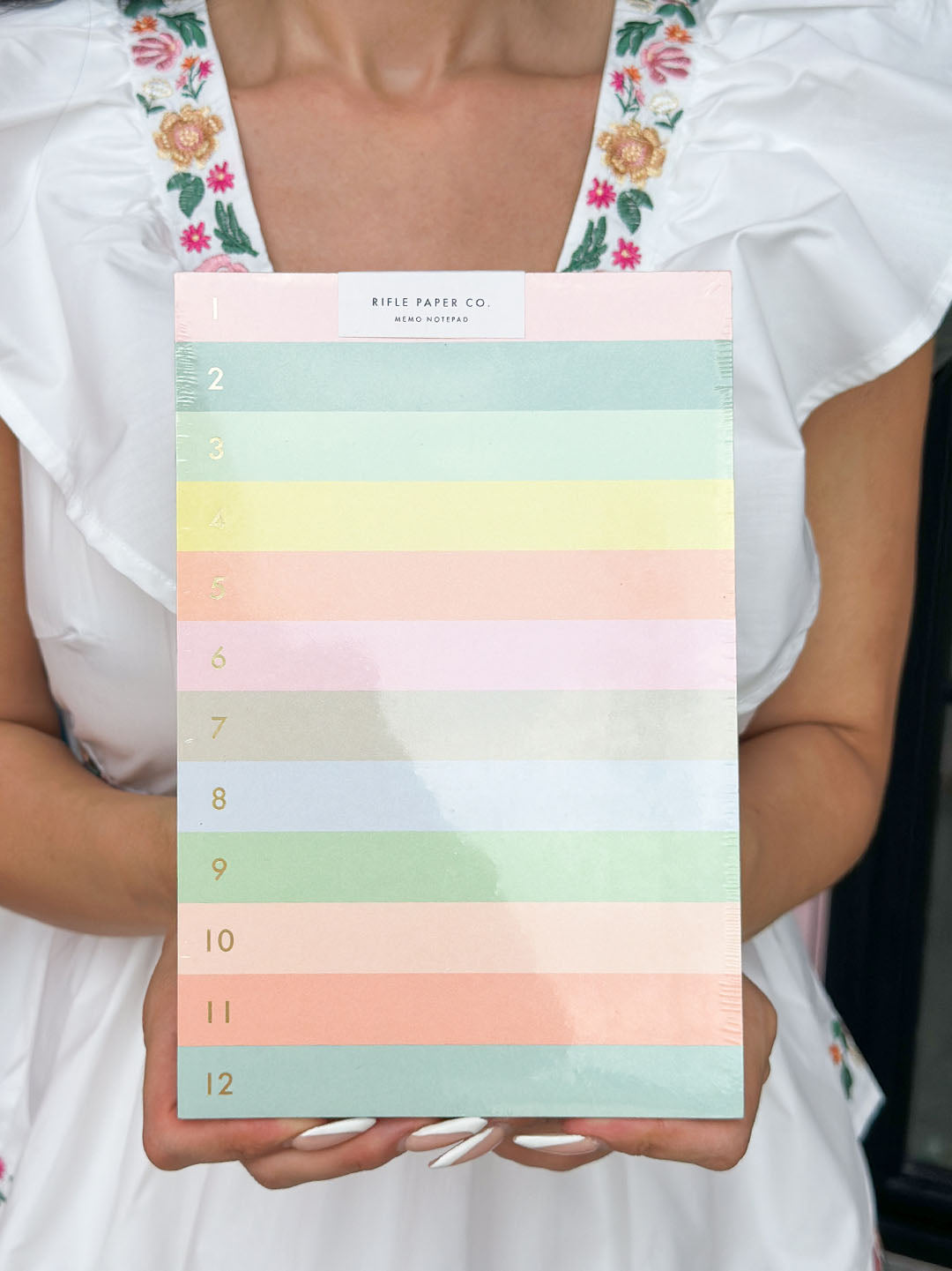 Rifle Paper Co. - Numbered Color Block Memo Notepad