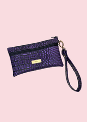 Makeup Junkie Bags - Ice Gator Majesty Luxe Demi Wristlet [Pre-Order] - Glamfox Takeover
