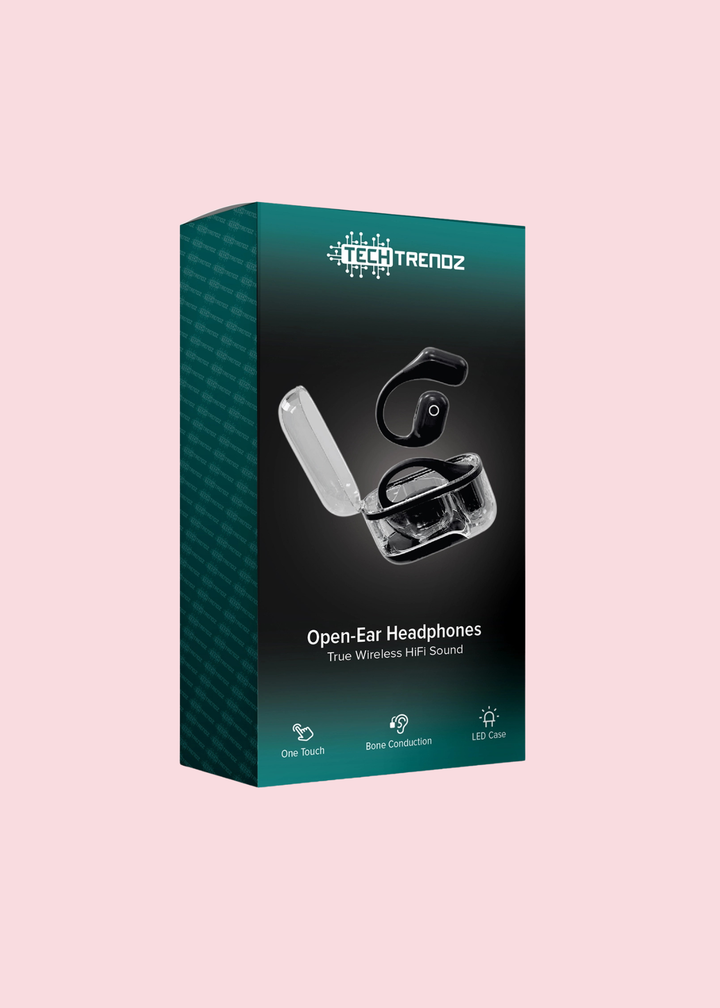 Tech Trendz - Black Open Ear Headphones