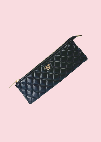 PurseN - Black Quilted Sleek Stash