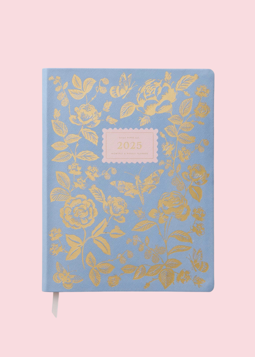 Rifle Paper Co. - 2025 English Rose 12-Month Bookbound Planner