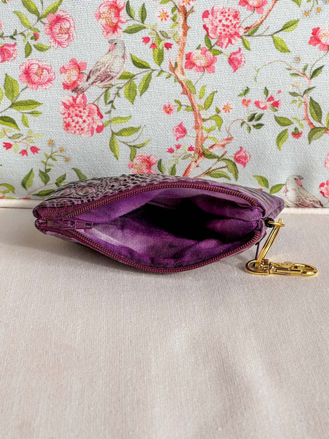 Makeup Junkie Bags - Bubble Gator Amethyst Zip It [Ready to Ship]