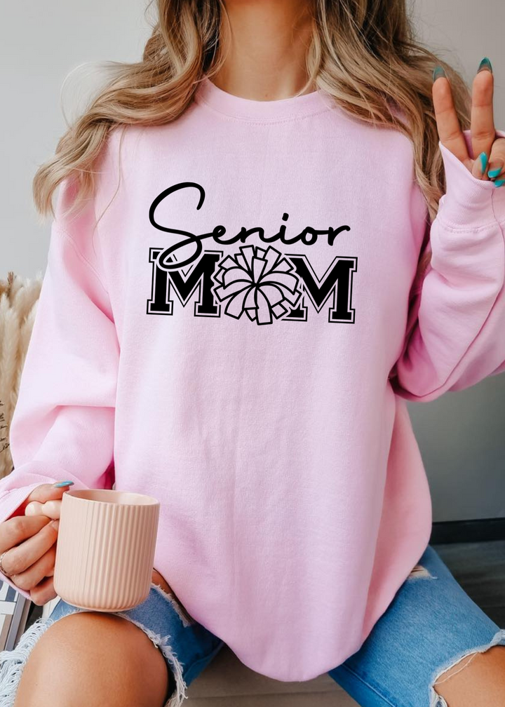 Glamfox  - Senior Cheer Mom Graphic Crewneck