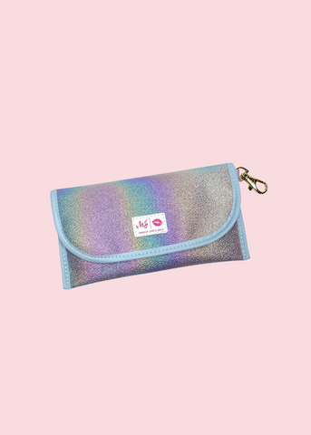 Makeup Junkie Bags - Sparkle Blue Sunglass Case [Pre-Order]