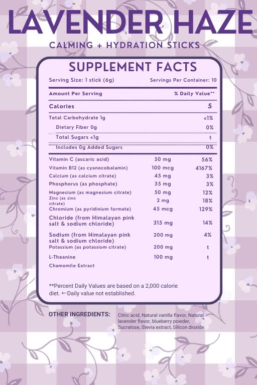 TMLL Beauty Co. - Lavender Haze Glow Go Wellness Drink