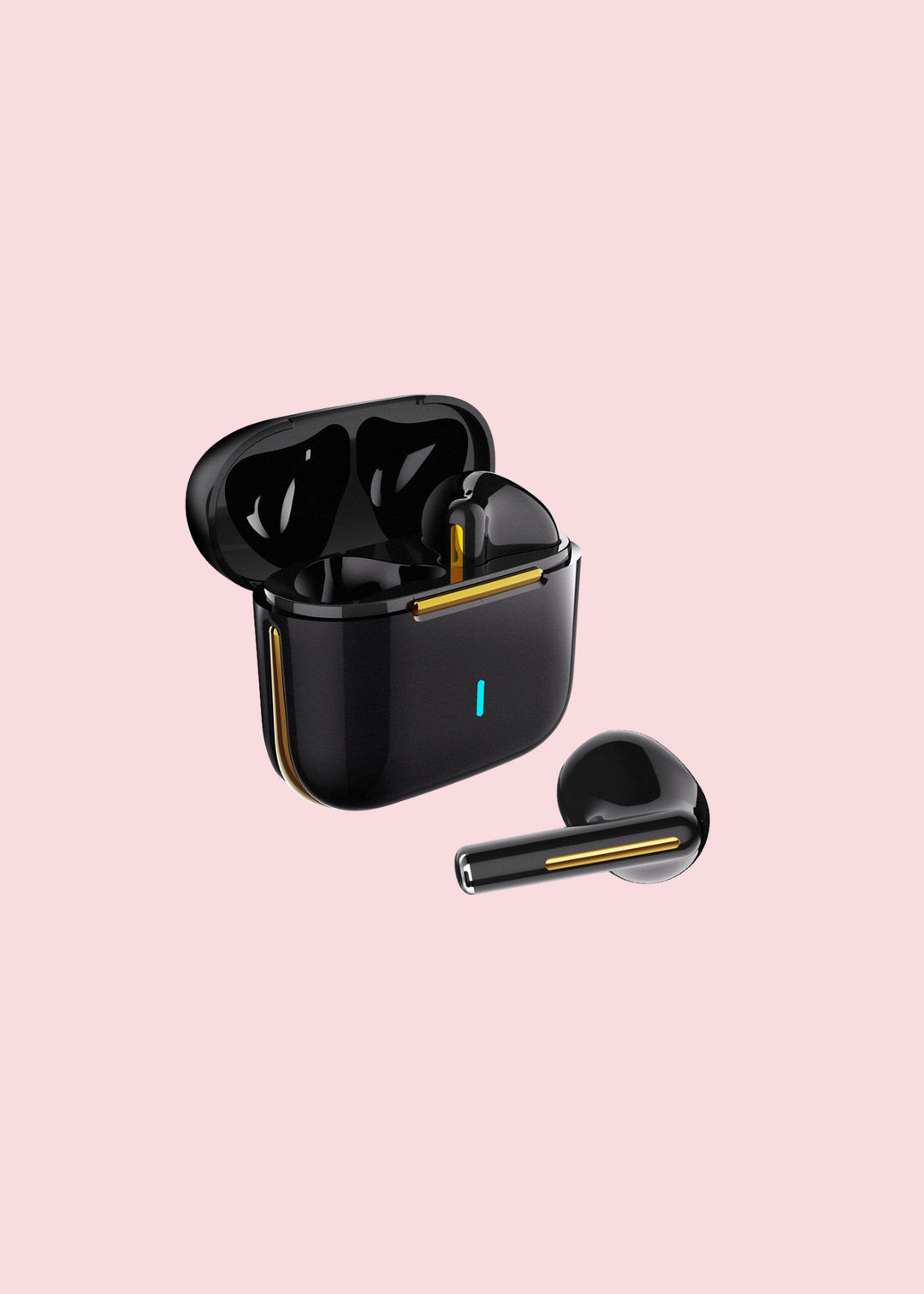 Tech Trendz - Metallic Wireless Earbuds