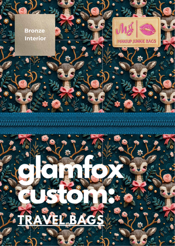 Makeup Junkie Bags - Fawn In Bloom Travel Bags [Ready To Ship]