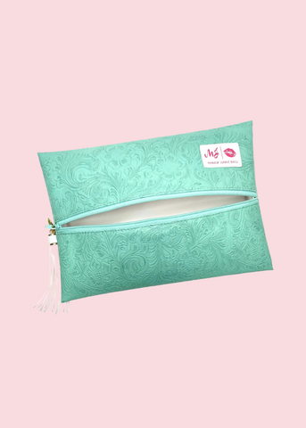 Makeup Junkie Bags - Mint To Be Flat Lay [Pre-Order]
