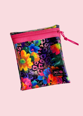 Makeup Junkie Bags - Happy Hour Flower 30A Zippy Clear Pouch [Pre-Order]