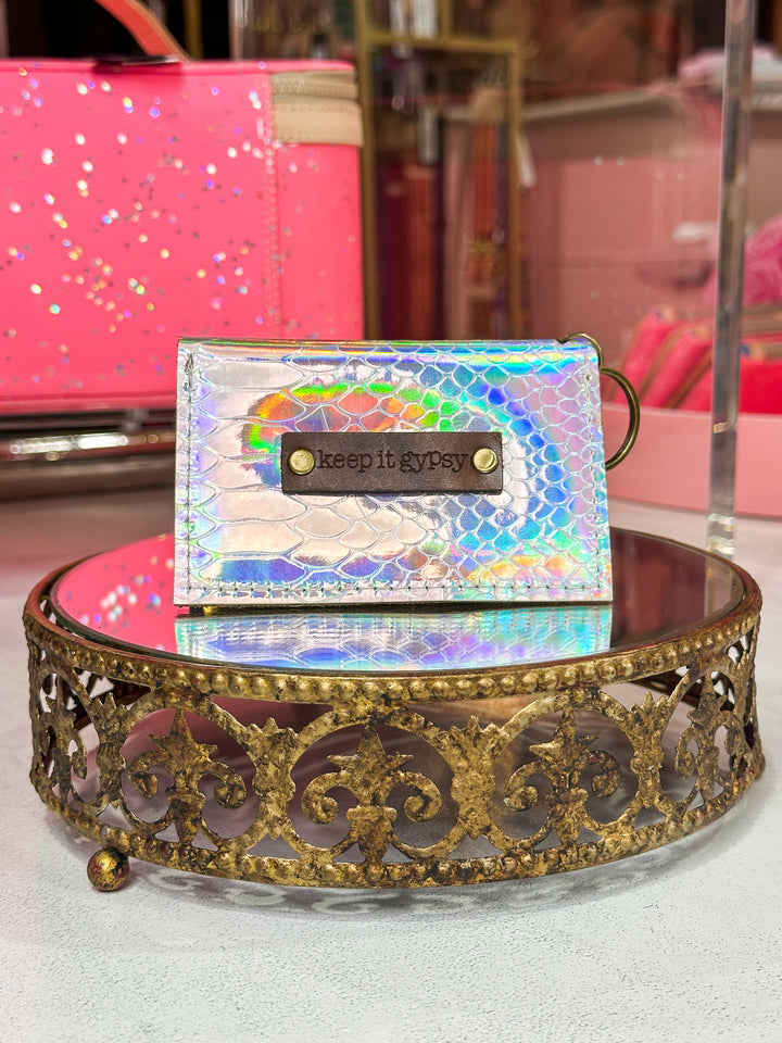 Keep it Gypsy - Silver Holographic Credit Card Wallet