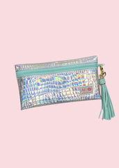 Makeup Junkie Bags - Silver Holographic Travel Bags [Ready To Ship]