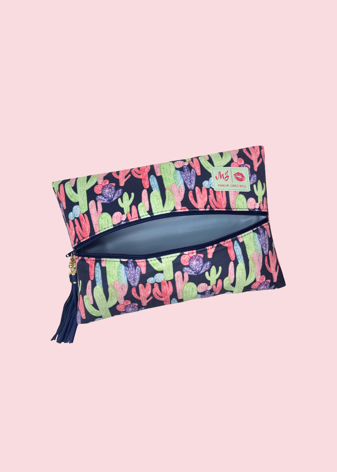 Makeup Junkie Bags - Pastel Cactus Travel Bags [Pre-Order]