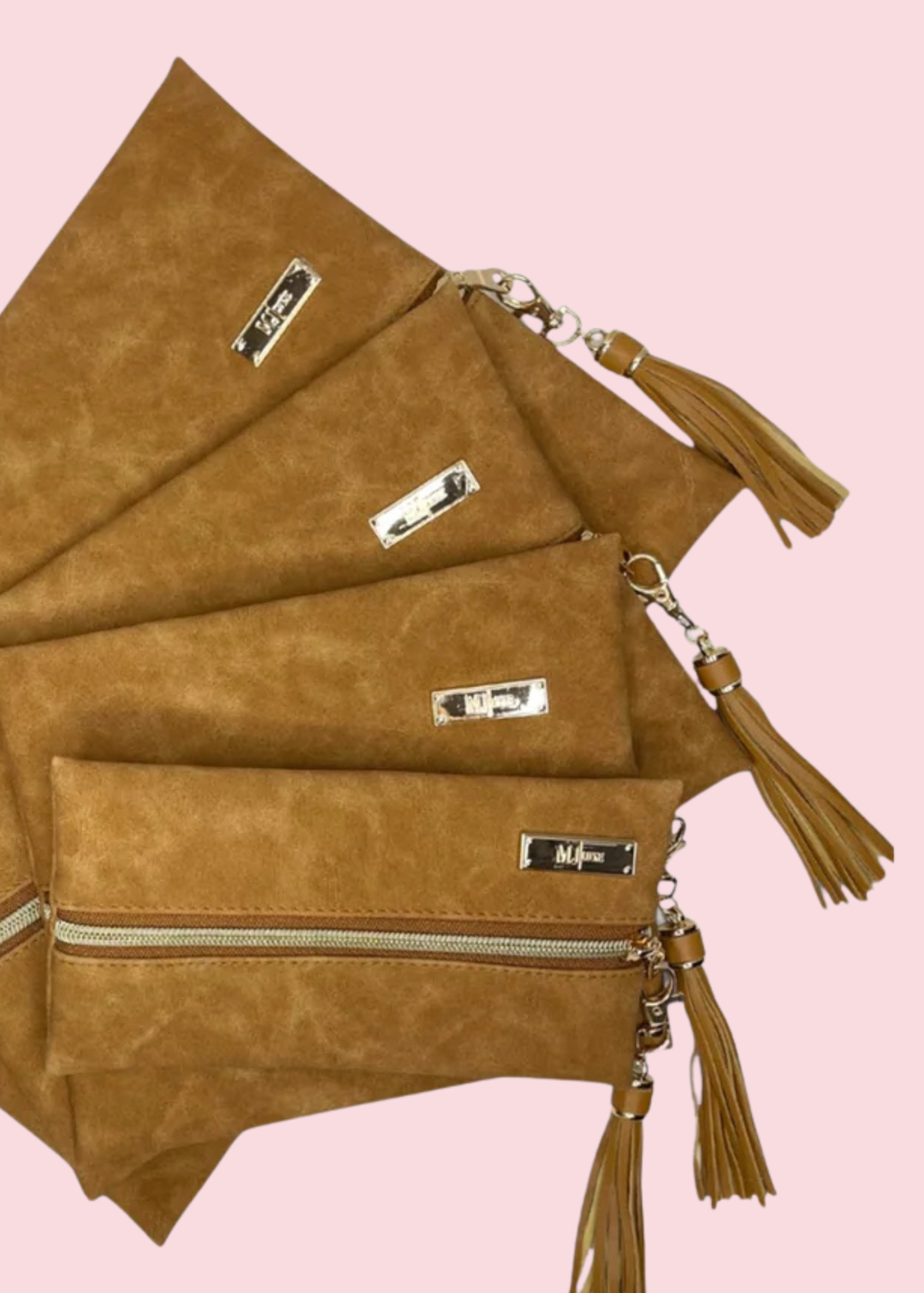 Makeup Junkie Bags - Suede Soul Amber Luxe Travel Bags [Pre-Order]