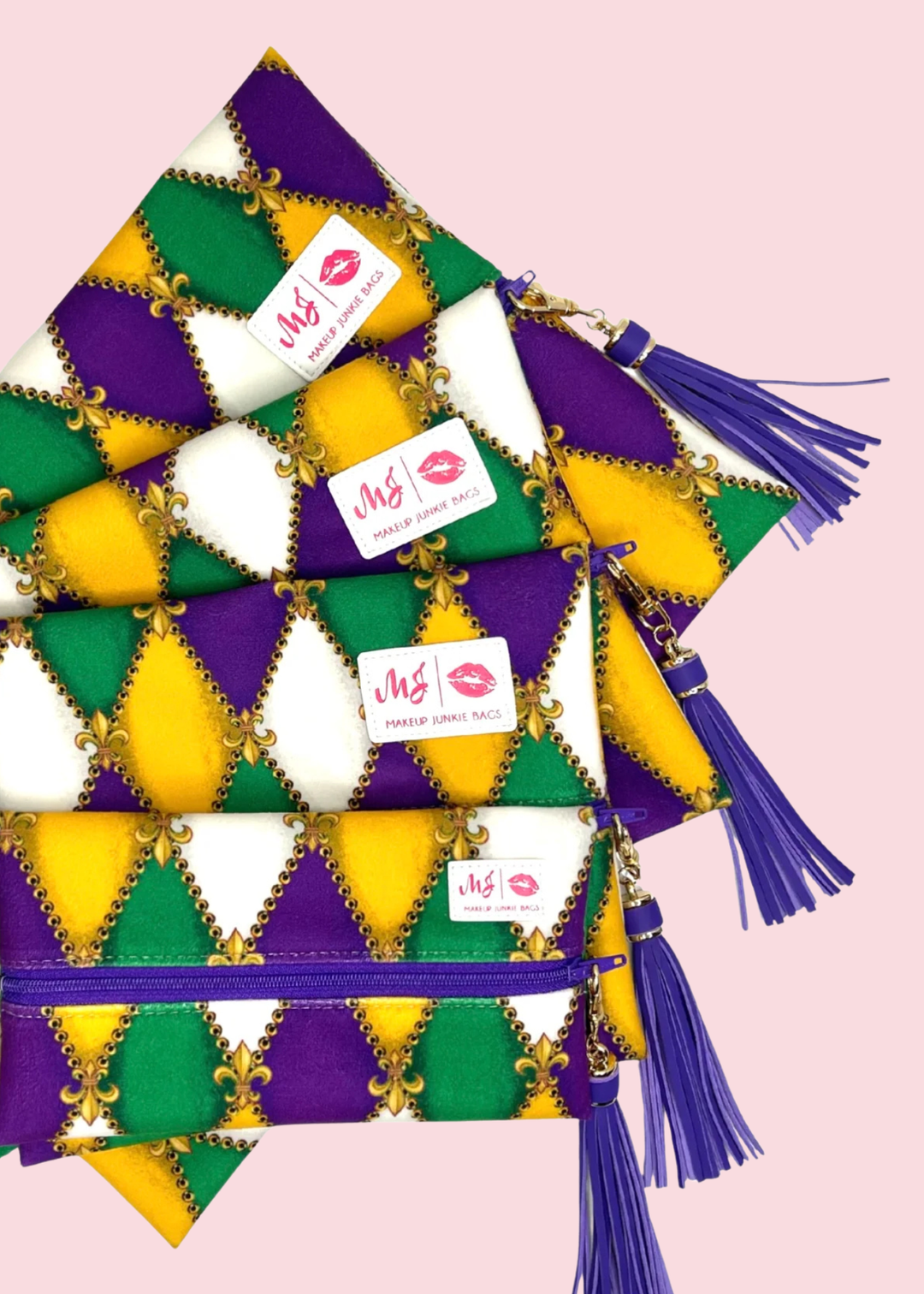 Makeup Junkie Bags - Fat Tuesday Flat Lay [Ready to Ship]