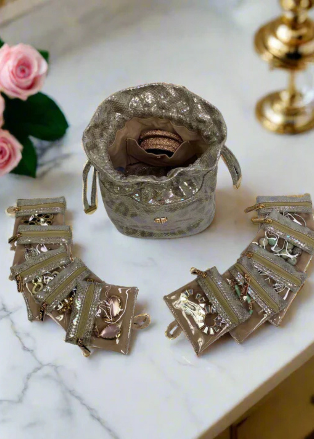 PurseN - Glimmer Leopard Ultra Jewelry Case