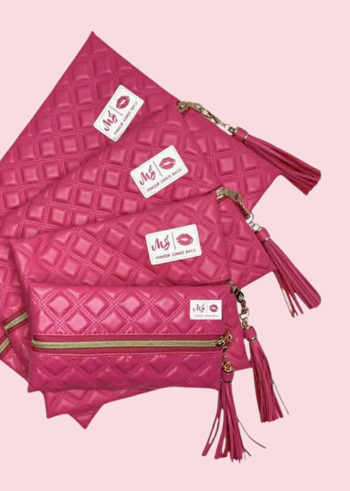 Makeup Junkie Bags - Heirloom Rose Travel Bags [Pre-Order]