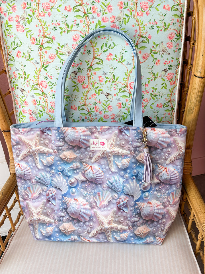 Makeup Junkie Bags - Mother of Pearl Tote [Ready to Ship]