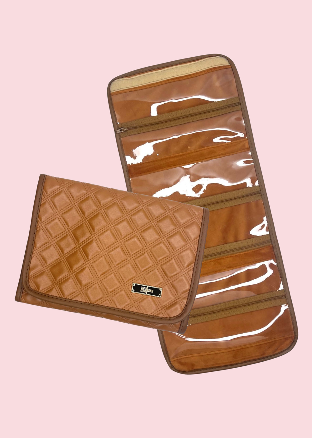 Makeup Junkie Bags - Cognac Heirloom Gemkeeper Jewelry Bag [Pre-Order]