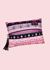 Makeup Junkie Bags - Webbed in Pink Travel Bags [Pre-Order]