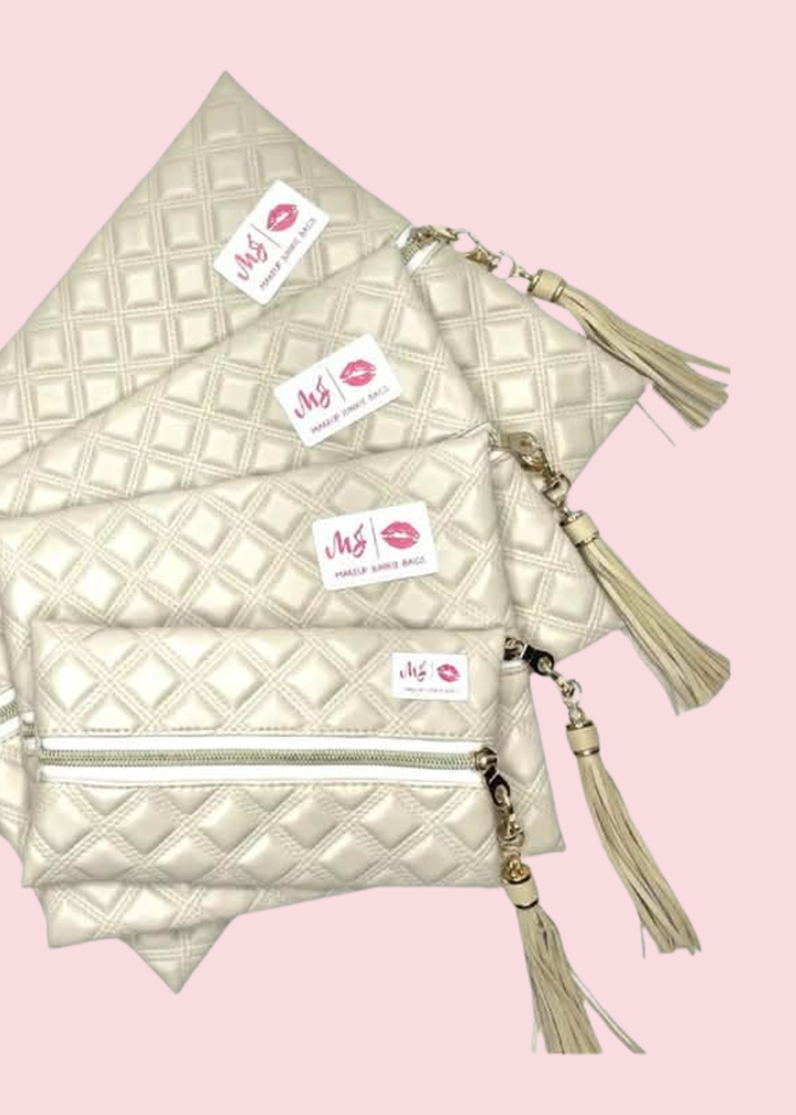 Makeup Junkie Bags - Heirloom Linen Travel Bags [Pre-Order]