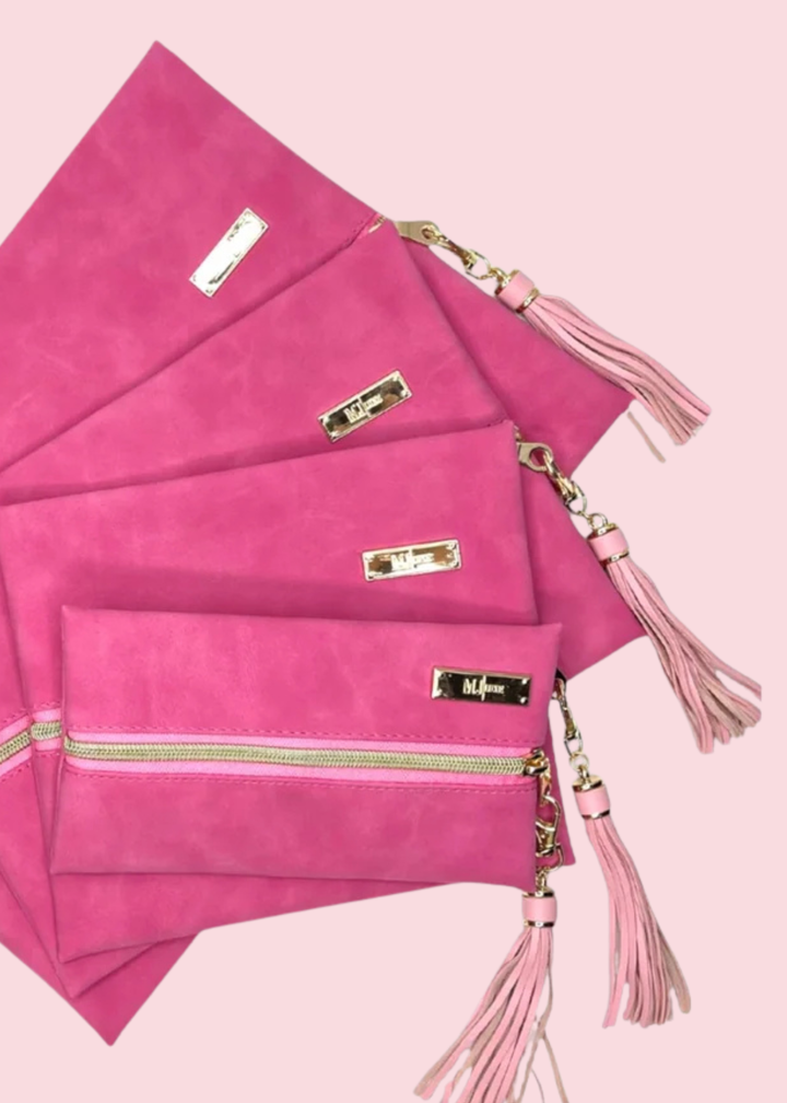 Makeup Junkie Bags - Suede Soul Candy Luxe Travel Bags [Pre-Order]