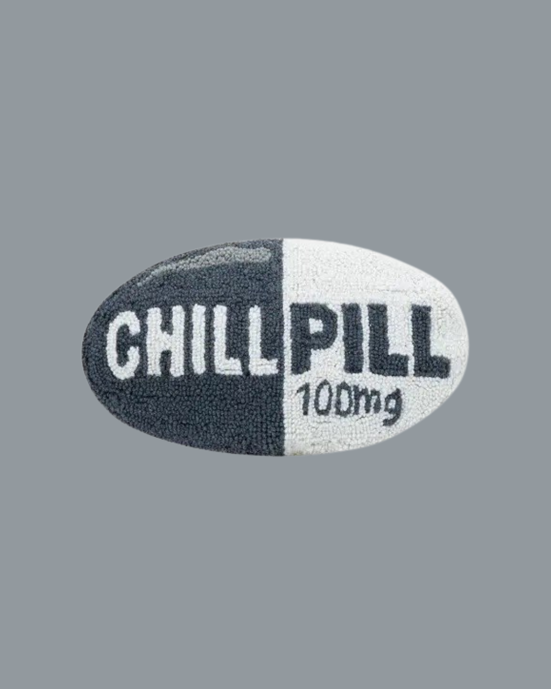 Peking Handicraft - Grey Chill Pill Hook Pillow