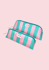 Makeup Junkie Bags - Cabana Mint Joey Pouch Bundle [Pre-Order]