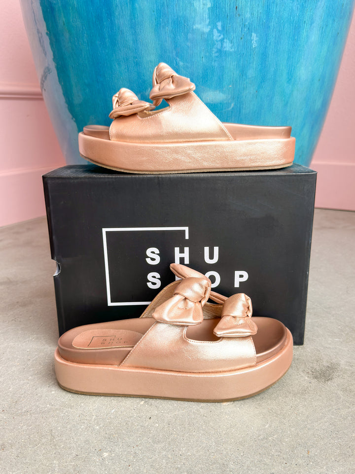 Shu Shop - KiKi Rose Gold Sandals