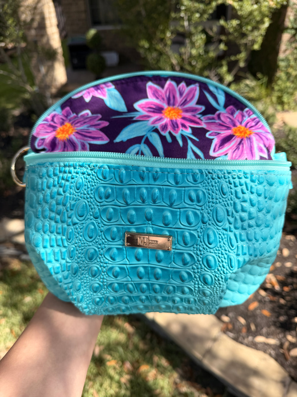 Makeup Junkie Bags Glamfox Custom - Tiffany Bubble Mega Sidekick [Ready to Ship]