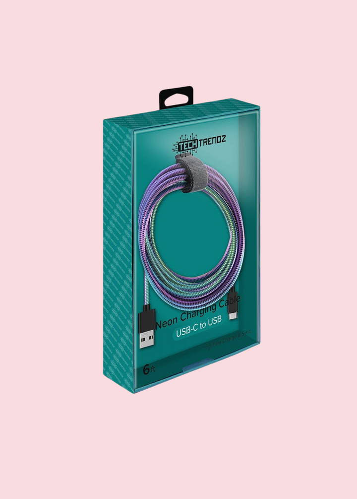Tech Trendz - Metallic 6ft USBC Cable