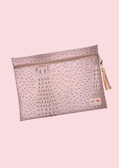 Makeup Junkie Bags - Dune Dusty Blush Jumbo Top Zip [Pre-Order]