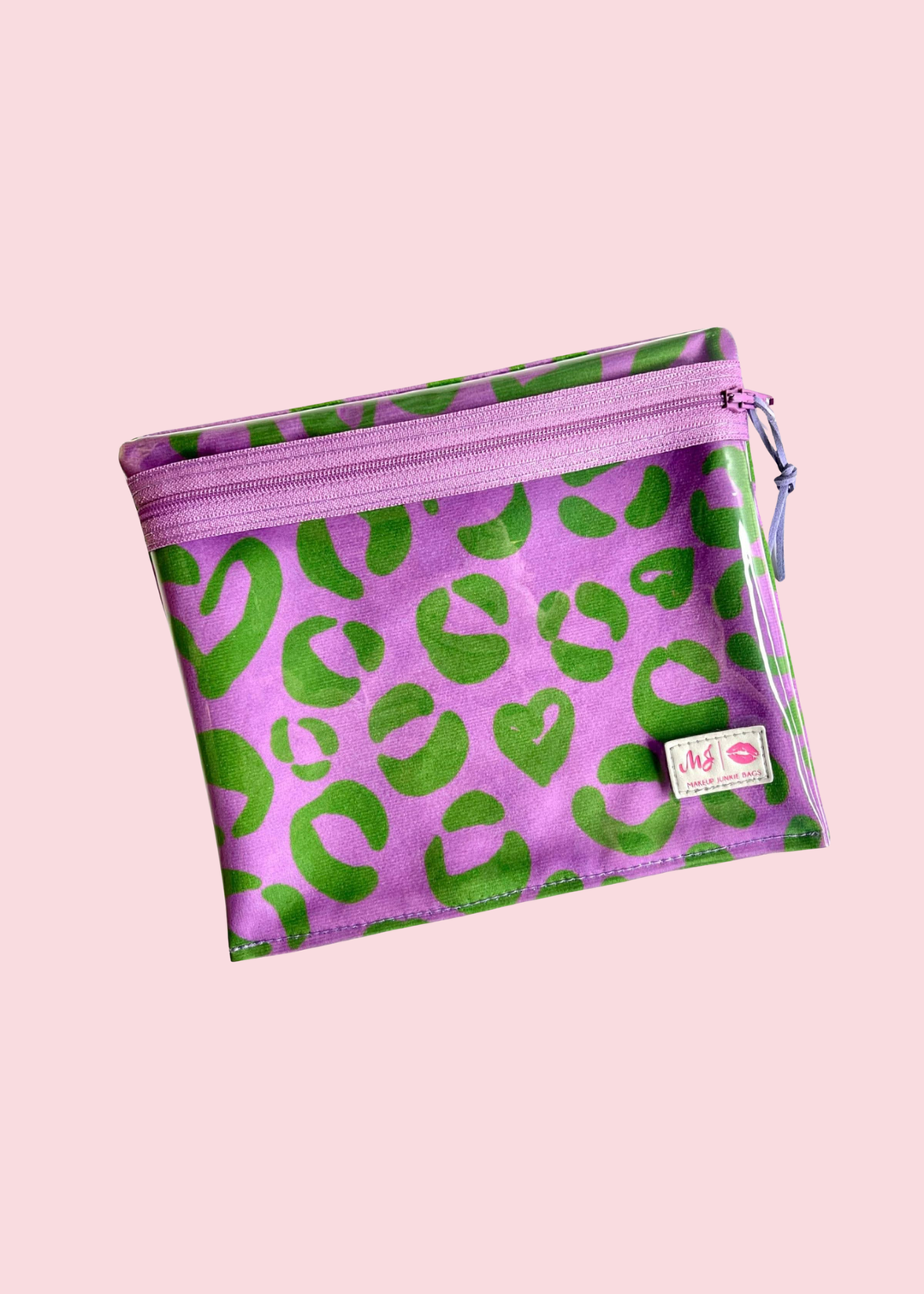 Makeup Junkie Bags - Lilac Cheetah Love Travel Bags [Pre-Order]