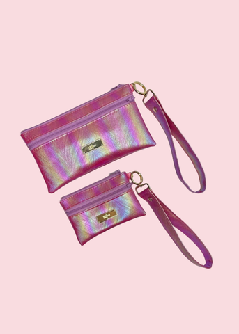 Makeup Junkie Bags - Venice Pink Luxe Demi Wristlet [Pre-Order]