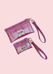 Makeup Junkie Bags - Venice Pink Luxe Demi Wristlet [Pre-Order]
