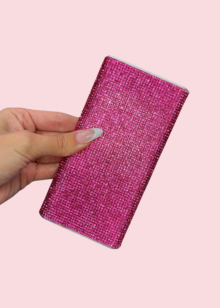 Tech Trendz - Fuchsia Crystal Power Bank