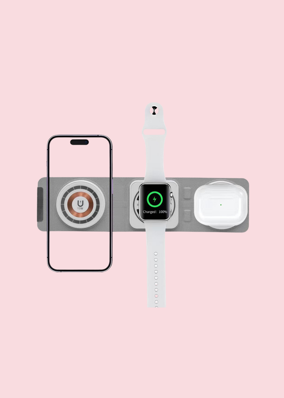 Tech Trendz - 3-in-1 Wireless Fast Charger